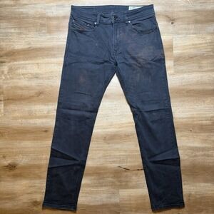 Diesel Thavar-XP-A Jeans Men 29x30 Black Slim Skinny Stretch Dark Faded 0NAHC
